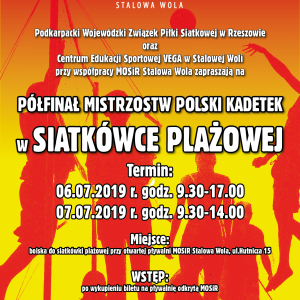 Półfinał Mistrzostw Polski Kadetek w Siatkówce Plażowej