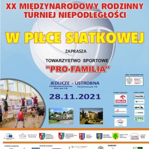XX Międzynarodowy Rodzinny Turniej Niepodległości  PRO-FAMILIA CUP 2021 w Piłce Siatkowej
